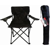 Redwood Canvas Chair With Arms - Black