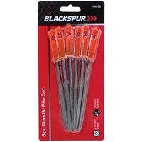 Blackspur 6Pc Needle File Set With Plastic Handles