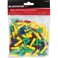 Blackspur 150Pc Wall Plug Assortment
