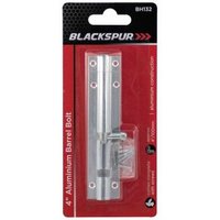Blackspur 4" Aluminium Barrel Bolt - Chrome