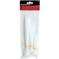 Blackspur 100Pc Assorted White Cable Tie Set