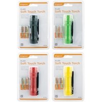 Kingavon 9 Led Soft Touch Torch With Batteries - Mixed Colours