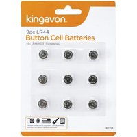 Kingavon 9Pc Lr44 Button Cell Batteries