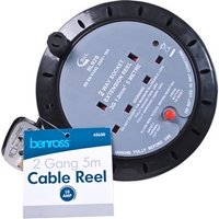 Benross 2 Way 5m Cable Reel - 10A