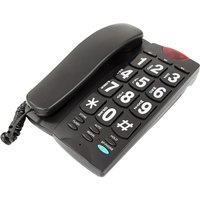 Benross Jumbo Button Telephone & LED Light - Black