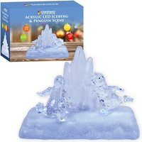 Christmas Workshop Iceberg Penguin Scene Colour Change - Green Blue