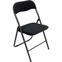 Anika Velvet Black Paris Fold-up Chair