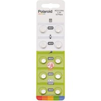 Polaroid 10pk AG 3 LR 41 1.5 V Alkaline Button Cell Battery