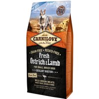 Carnilove Small Adult Dog Food 1.5KG - Fresh Ostrich & Lamb