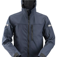 Snickers AllroundWork Softshell Jacket with Hood - Navy/Black - L Regular