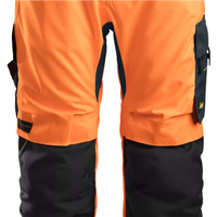 Snickers AllroundWork High-Vis 37.5® Insulated Trousers+ Class 2 - High Vis Orange/Steel Grey - XS