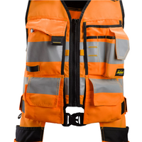 Snickers AllroundWork High-Vis Tool Vest Class 1 - High Vis Orange/Black - L