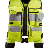 Snickers AllroundWork High-Vis Tool Vest Class 1 - High Vis Yellow/Black - XL