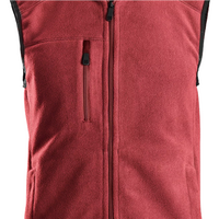 Snickers AllroundWork Polartec® Fleece Vest - Chilli Red/Black - XL