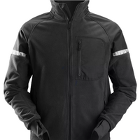 Snickers AllroundWork Windproof Fleece Jacket - Black/Black - S