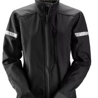 Snickers AllroundWork Women's Softshell Jacket - Black/Black - L Regular