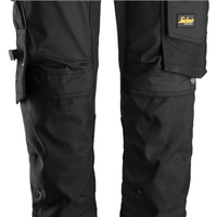 Snickers AllroundWork Stretch Trousers - Black/Black - 146