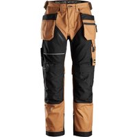 Snickers AllroundWork Stretch Trousers Holster Pockets - Brown/Black - 116