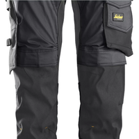 Snickers AllroundWork Stretch Trousers Holster Pockets - Steel Grey/Black - 46