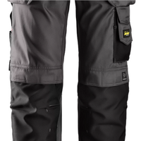 Snickers Craftsmen Holster Pockets Trousers, DuraTwill - Muted Black/Black - Waist 35" Inside leg 32"