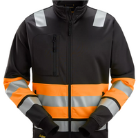 Snickers High-Vis Class 1 Full Zip Jacket - High Vis Orange/Black - XL