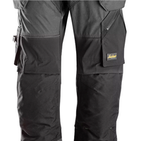 Snickers FlexiWork Work Trousers+ Holster Pockets - Steel Grey/Black - 250