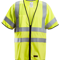 Snickers ProtecWork Vest, High-Vis Class 3/2 - High Vis Yellow - M