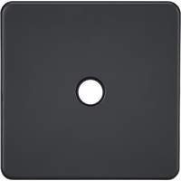KnightsBridge 20A Flex Outlet Screwless Plate - Anthracite