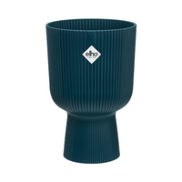 Elho Vibes Fold 14cm Coupe Plastic Indoor Plant Pot - Deep Blue