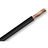 Zexum Black 6mm 7 Strand 46A Single Core 6491X (H07V-R) Round Power PVC Insulated Conduit Wire - 1 Meter