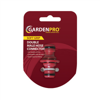 Gardenpro Snap On Double Male Hose Pipe Adapter