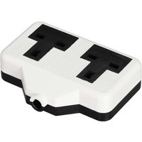 Zexum 2G 13A Rubber Trailing Socket, White