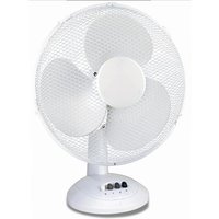 Zexum 16" Portable Ocillating White Desk Fan