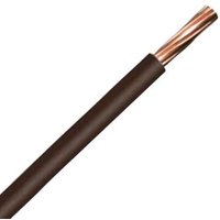 Zexum Brown 4mm 7 Strand 32A Single Core 6491B LSZH (Low Smoke Zero Halogen) Round Power Insulated Conduit Wire - 1 Meter