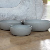 Zoon FloorGrip Bamboo Bowl - 17cm - Sky Blue