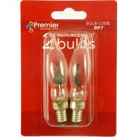 Premier Decorations 1.5W E10 Replacement Flickering LED Bulbs, Twin Pack