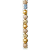 Premier Decorations 10 x 60mm Multi Finish Balls, Champagne Gold