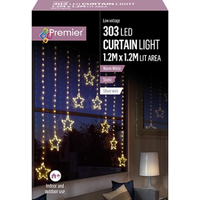 303 LED Curtain Light Pin Wire Curtain Warm