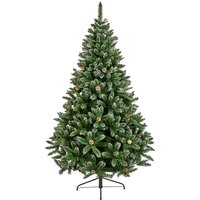 Premier Decorations Rocky Mountain Pine Tree PVC Tips with Cones, 1.8m