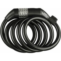 Burg Wachter 180cm Combination Spiral Cable Lock, Black