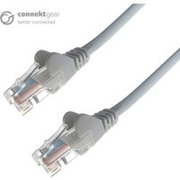 Connekt Gear 1m RJ45 CAT5e UTP Stranded Flush Moulded Network Cable - 24AWG - Grey