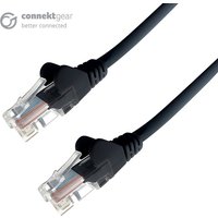 Connekt Gear 0.5m RJ45 CAT6 UTP Stranded Flush Moulded LS0H Network Cable - 24AWG - Black