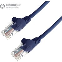 Connekt Gear 1m RJ45 CAT6 UTP Stranded Flush Moulded LS0H Network Cable - 24AWG - Blue