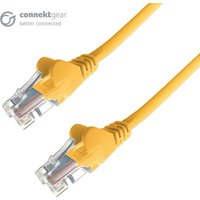 Connekt Gear 1m RJ45 CAT6 UTP Stranded Flush Moulded LS0H Network Cable - 24AWG - Yellow