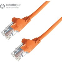 Connekt Gear 5m RJ45 CAT6 UTP Stranded Flush Moulded LS0H Network Cable - 24AWG - Orange