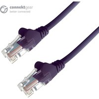 Connekt Gear 5m RJ45 CAT6 UTP Stranded Flush Moulded LS0H Network Cable - 24AWG - Purple