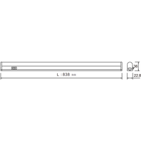 KnightsBridge 230V 13W LED Linkable Striplight 4000K (838mm)
