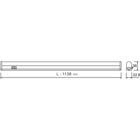 KnightsBridge 230V 18W LED Linkable Striplight 4000K (1138mm)