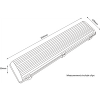 KnightsBridge 230V IP65 2x18W 2ft Twin HF Non-Corrosive Fluorescent Fitting