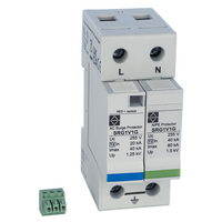 Lewden 50kA 2 Module Single Pole & Earth Type 2 Surge Protector